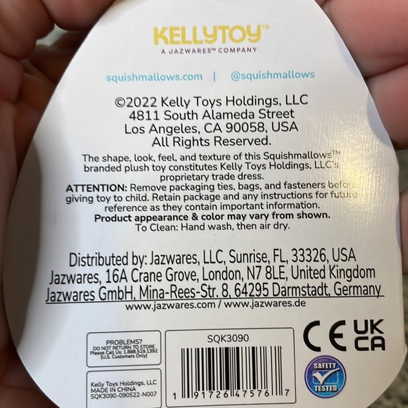 NWT 3” Solina the Winking Owl Squishmallow Clip - Picture 3 of 4